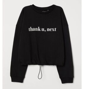 Thank u, next Ariana grande sweatshirt H&M